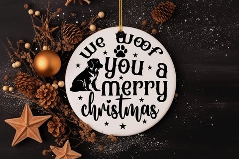 We woof you a merry christmas SVG Design SVG Designangry 
