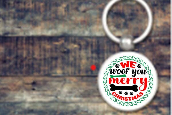 We woof you merry christmas SVG Angelina750 