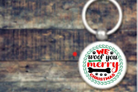We woof you merry christmas SVG Angelina750 