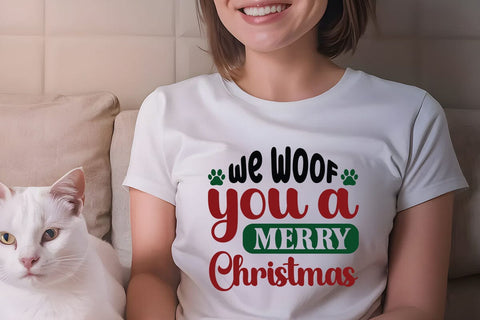 we woofyou a merry christmas SVG Angelina750 