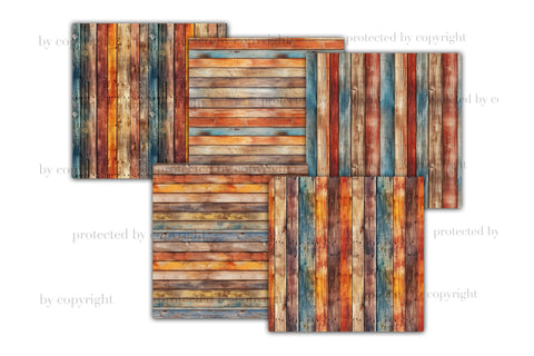 Weathered Wooden Boards Papers | Wood Texture Background Digital Pattern GlamArtZhanna 