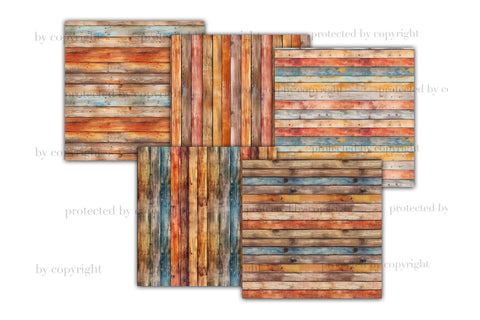 Weathered Wooden Boards Papers | Wood Texture Background Digital Pattern GlamArtZhanna 
