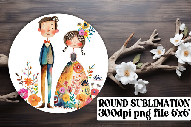 Wedding Bliss Sublimation Ornaments Pack Sublimation afrosvg 