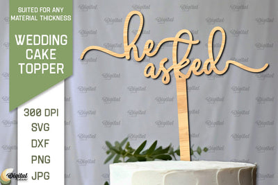 Wedding Cake Topper Laser Cut. Wedding Decor SVG SVG Evgenyia Guschina 