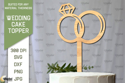 Wedding Cake Topper Laser Cut. Wedding Decor SVG SVG Evgenyia Guschina 