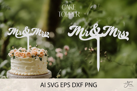Wedding Cake Toppers SVG bundle SVG Paperjamlab 