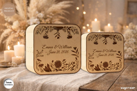 Wedding Card Box Laser Cut Bundle SVG SvgOcean 