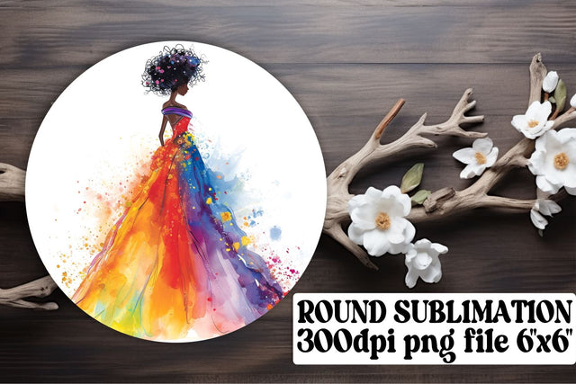 Wedding Day Round Ornaments Bundle Sublimation afrosvg 
