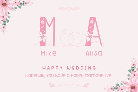 Wedding - Decorative Font Font AnningArts Design 