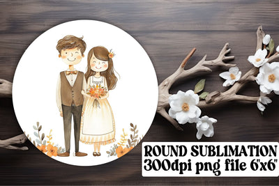Wedding Elegance Sublimation Ornaments Sublimation afrosvg 