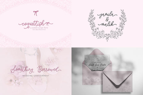 Wedding Font Mini Bundle Font Beck McCormick 