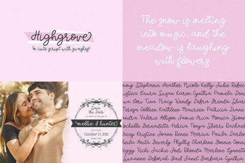 Wedding Font Mini Bundle Font Beck McCormick 