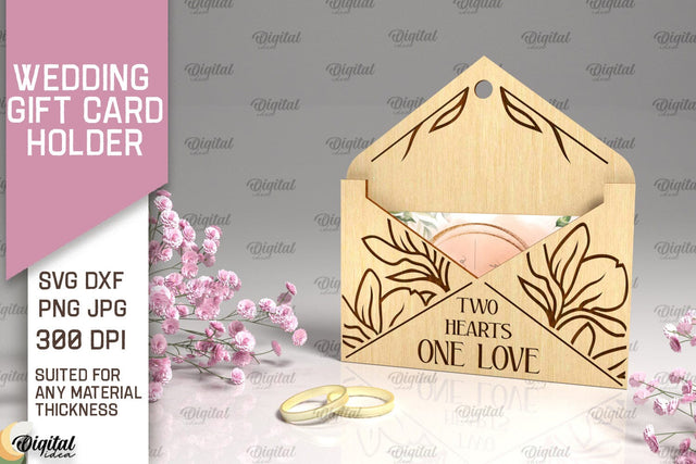 Wedding Gift Card Holder Laser Cut. Wedding Gift SVG SVG Evgenyia Guschina 