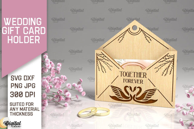 Wedding Gift Card Holder Laser Cut. Wedding Gift SVG SVG Evgenyia Guschina 