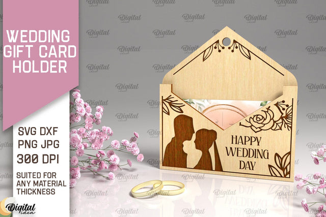 Wedding Gift Card Holder Laser Cut. Wedding Gift SVG SVG Evgenyia Guschina 