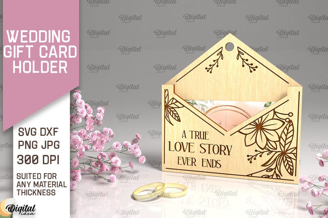 Wedding Gift Card Holder Laser Cut. Wedding Gift SVG SVG Evgenyia Guschina 