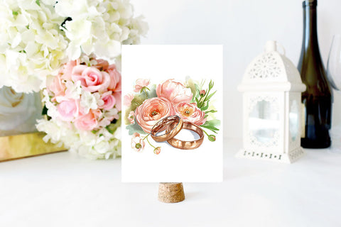 Wedding, Greeting, Invitation Card PNG. Flower Frame PNG Sublimation Olga Terlyanskaya 