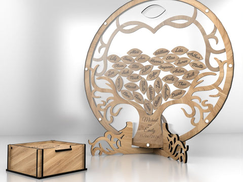 Wedding Guest Wish Tree SVG LaserCutano 