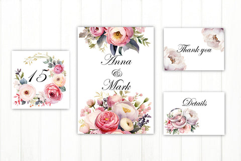 Wedding Invitation Card PNG. Watercolor Frame Sublimation Sublimation Olga Terlyanskaya 