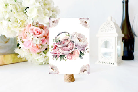 Wedding Invitation Card PNG. Watercolor Frame Sublimation Sublimation Olga Terlyanskaya 