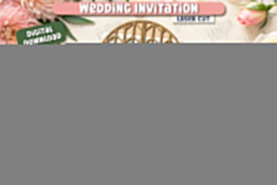 Wedding Invitation Laser Cut | Wedding Day | Wedding Party | Wedding Invitation Template | CNC File SVG The T Store Design 