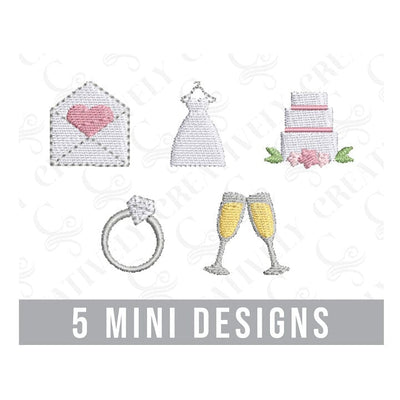 Wedding Mini Embroidery Design Bundle Embroidery/Applique DESIGNS Creatively Embroidery 