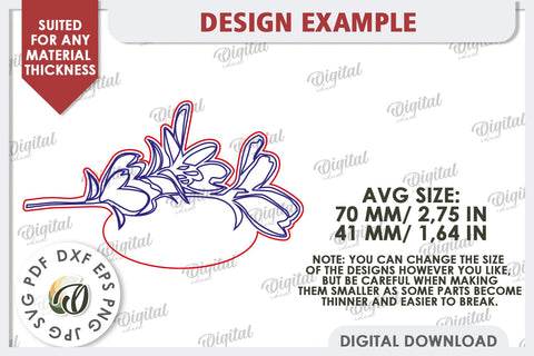 Wedding Place Card Laser Cut. Personalized Name Card SVG SVG Evgenyia Guschina 