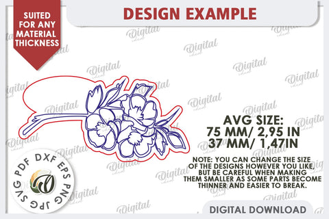 Wedding Place Card Laser Cut. Personalized Name Card SVG SVG Evgenyia Guschina 