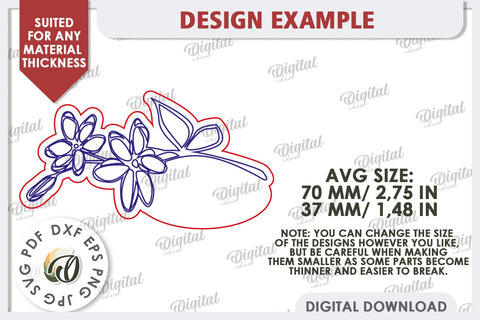 Wedding Place Card Laser Cut. Personalized Name Card SVG SVG Evgenyia Guschina 