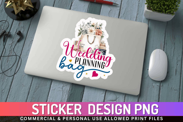 Wedding planning bag Sticker Design Sublimation Regulrcrative 