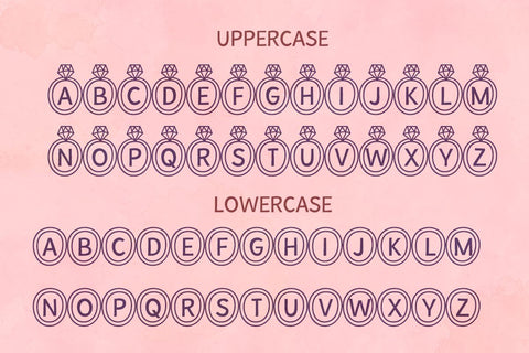 Wedding Ring Bling Font Misti's Fonts 