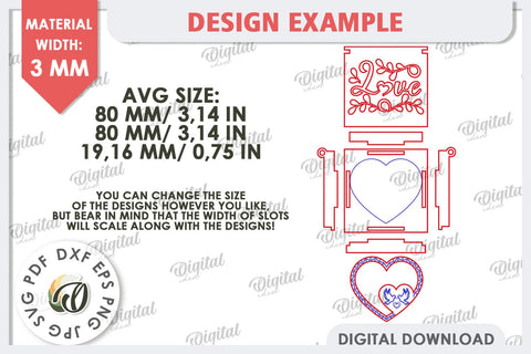 Wedding Ring Boxes Laser Cut Bundle. 3D Ring Boxes SVG SVG Evgenyia Guschina 