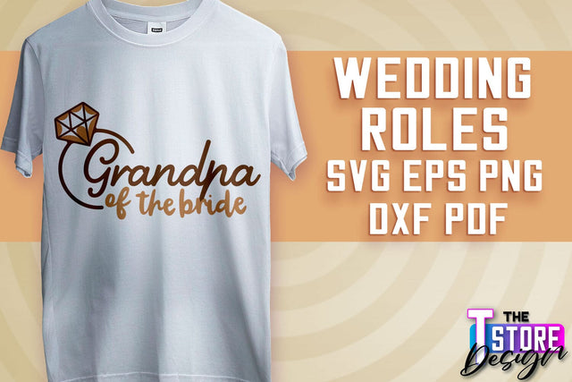 Wedding Roles SVG | Wedding Roles SVG Design | Funny Design SVG v.1 SVG The T Store Design 