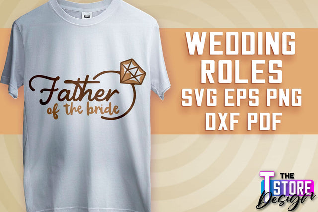 Wedding Roles SVG | Wedding Roles SVG Design | Funny Design SVG v.1 SVG The T Store Design 