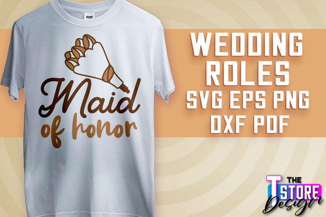 Wedding Roles SVG | Wedding Roles SVG Design | Funny Design SVG v.1 SVG The T Store Design 