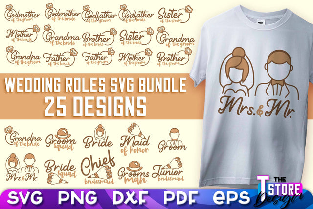 Wedding Roles SVG | Wedding Roles SVG Design | Funny Design SVG v.1 SVG The T Store Design 