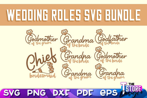 Wedding Roles SVG | Wedding Roles SVG Design | Funny Design SVG v.1 SVG The T Store Design 