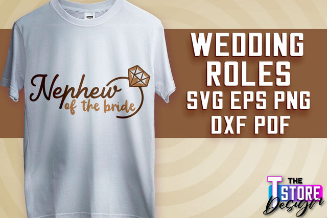 Wedding Roles SVG | Wedding Roles SVG Design | Funny Design SVG v.2 SVG The T Store Design 