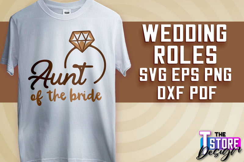 Wedding Roles SVG | Wedding Roles SVG Design | Funny Design SVG v.2 SVG The T Store Design 