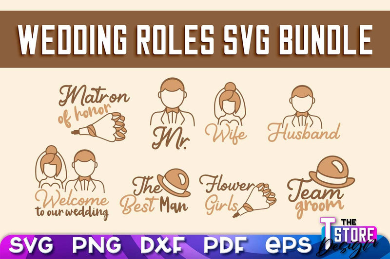 Wedding Roles SVG | Wedding Roles SVG Design | Funny Design SVG v.2 ...