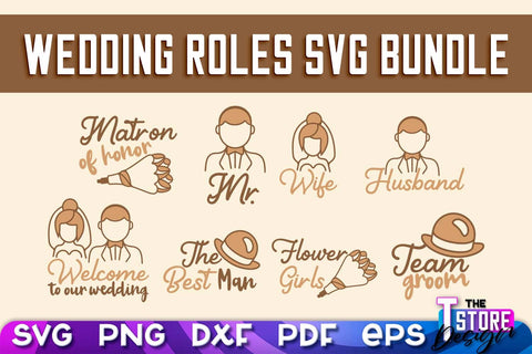Wedding Roles SVG | Wedding Roles SVG Design | Funny Design SVG v.2 SVG The T Store Design 