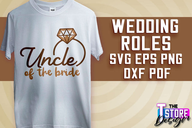 Wedding Roles SVG | Wedding Roles SVG Design | Funny Design SVG v.2 SVG The T Store Design 