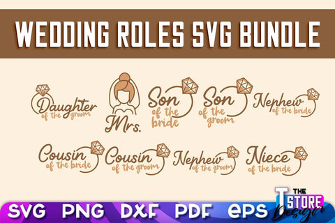 Wedding Roles SVG | Wedding Roles SVG Design | Funny Design SVG v.2 SVG The T Store Design 