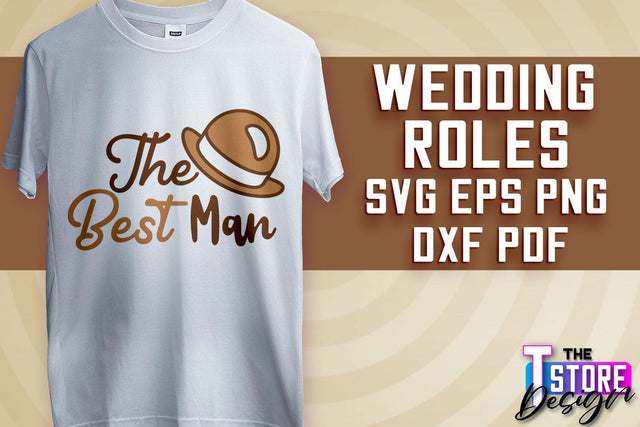 Wedding Roles SVG | Wedding Roles SVG Design | Funny Design SVG v.2 SVG The T Store Design 