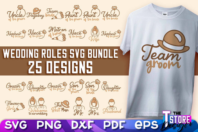 Wedding Roles SVG | Wedding Roles SVG Design | Funny Design SVG v.2 SVG The T Store Design 