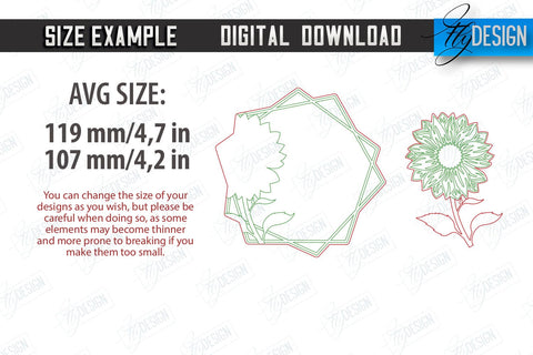 Wedding Save The Date Laser Cut, Wedding Sunflower Decor SVG Fly Design 
