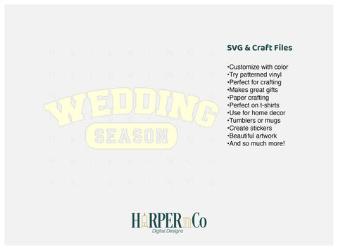 Wedding Season Laser SVG EPS Cut File SVG HarperNCo 