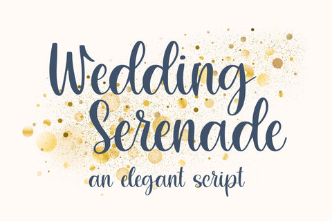 Wedding Serenade, Elegant Handwritten Font for Cricut, Cursive Handwriting Font Designing Digitals 