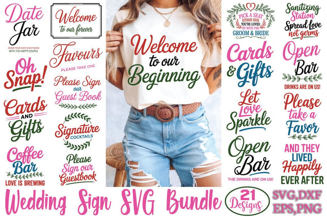 Wedding Sign SVG Bundle SVG Angelina750 