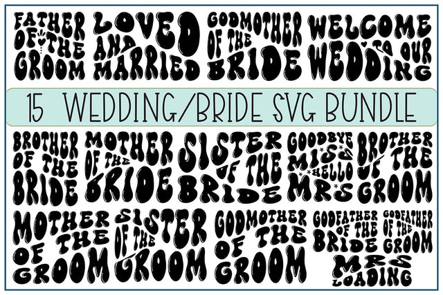 Wedding SVG Bundle Digital Pattern orpitasn 